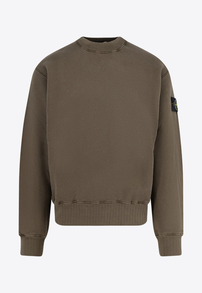 Stone Island Logo Patch Crewneck Sweatshirt Green K2S156100021S0210V0054_Military Green_29839188