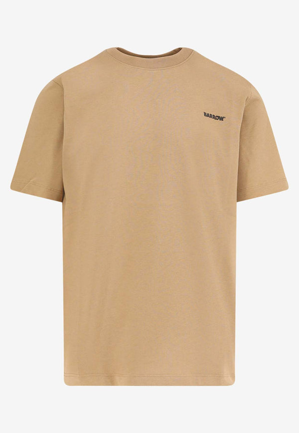 Barrow Logo Embroidered T-shirt Beige F5BWUATH070307_Brown_29841598