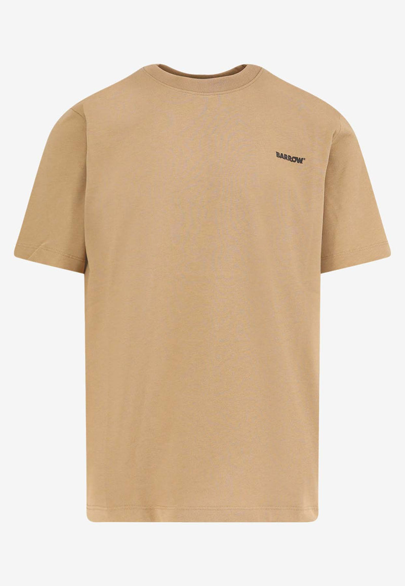 Barrow Logo Embroidered T-shirt Beige F5BWUATH070307_Brown_29841598