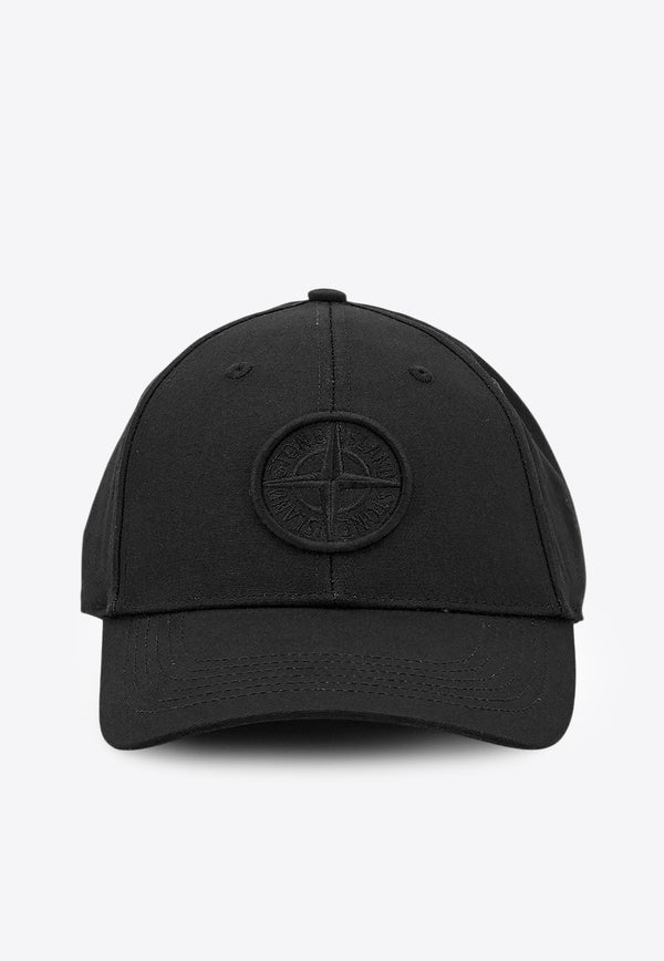 Stone Island Logo Embroidered Baseball Cap Black K2S159100013S0248V0029_Black_29842180