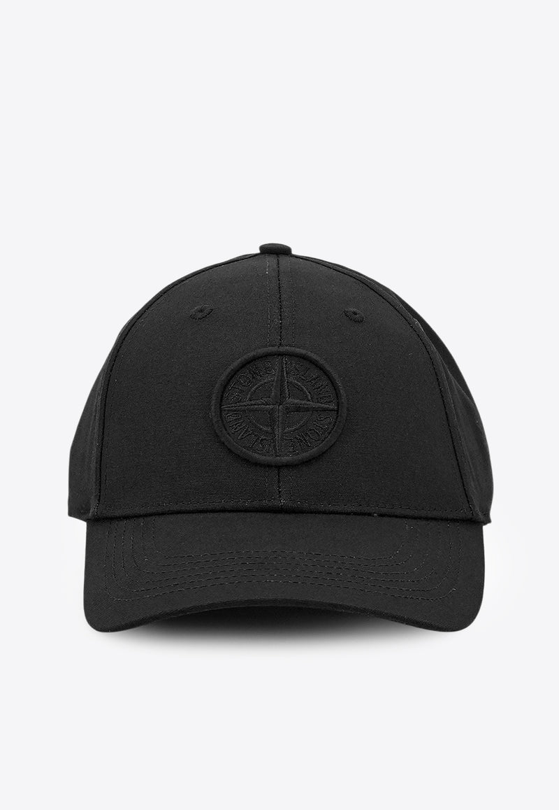 Stone Island Logo Embroidered Baseball Cap Black K2S159100013S0248V0029_Black_29842180