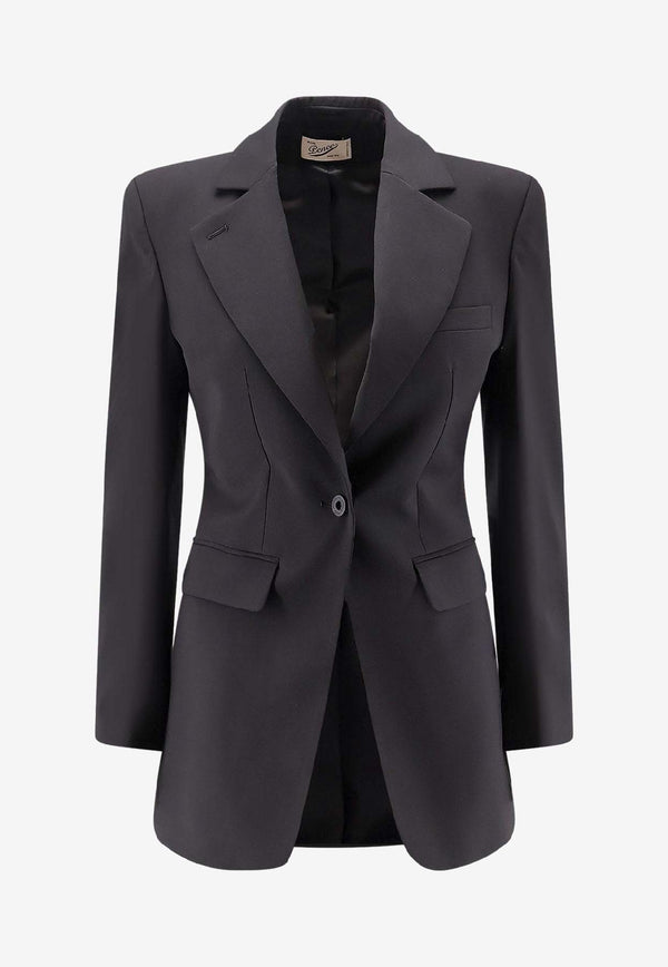 Pence 1979 Isabella Single-Breasted Wool Blazer Black PW0031819256999_Black_35065873