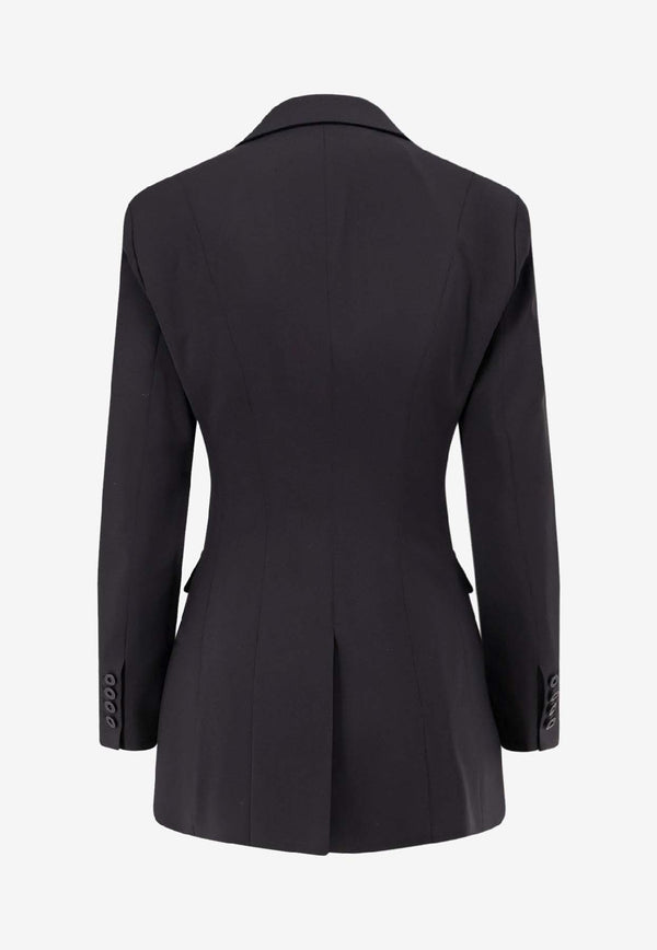 Pence 1979 Isabella Single-Breasted Wool Blazer Black PW0031819256999_Black_35065873