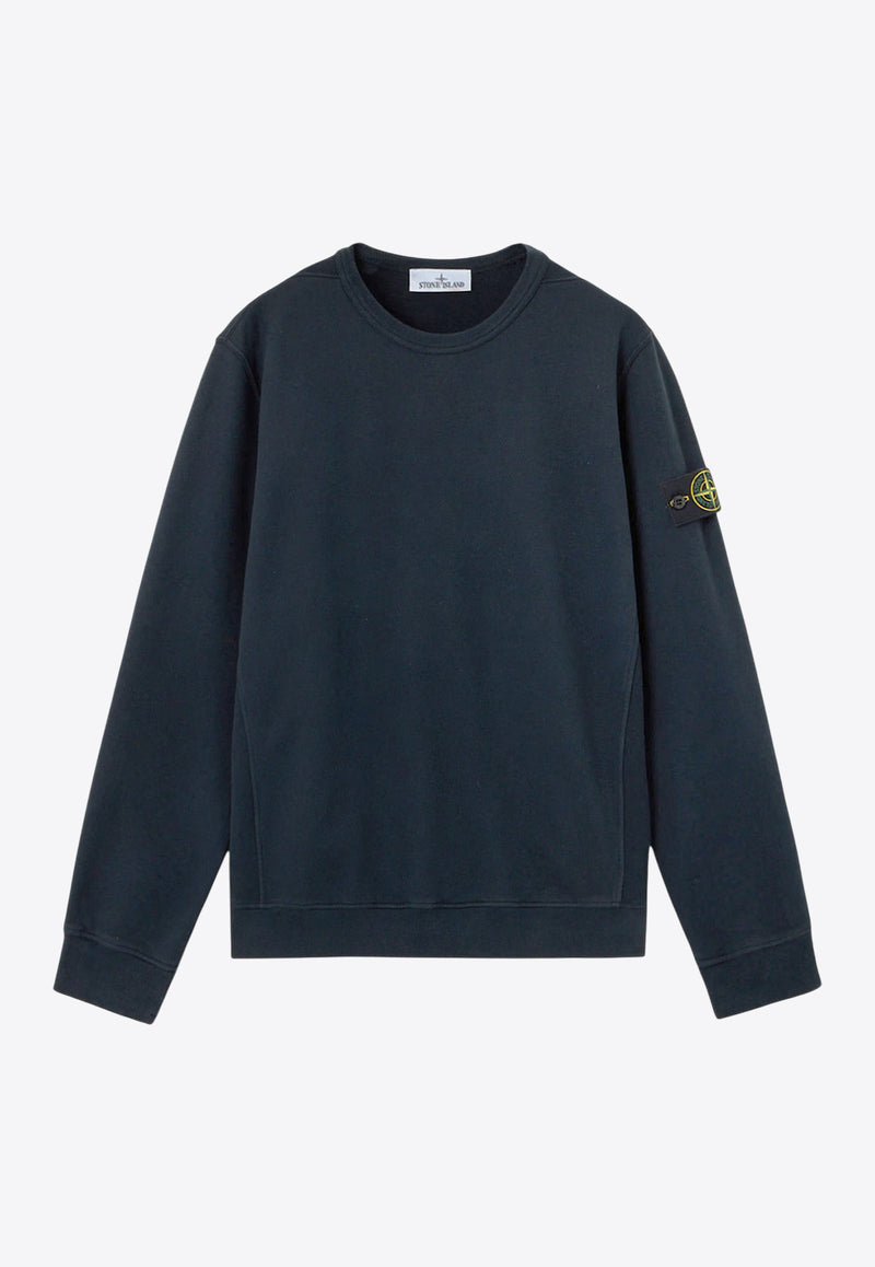Stone Island Logo Patch Crewneck Sweatshirt Blue K2S156100022S0A20V0020_Blue_29840231