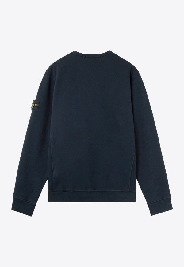 Stone Island Logo Patch Crewneck Sweatshirt Blue K2S156100022S0A20V0020_Blue_29840231