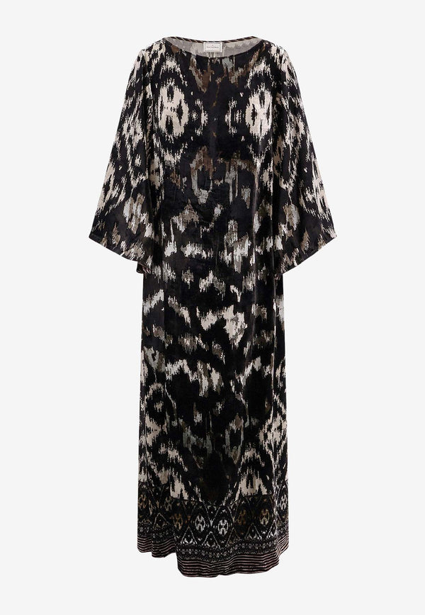 Pierre-Louis Mascia Kandox Jacquard Velvet Maxi Dress Multicolor KANDOXAB126195165261101_MultiColour_35066010