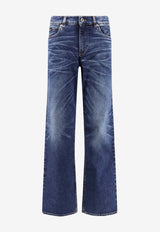 Pence 1979 Washed Straight-Leg Jeans Blue PW0031859272679_Mediumdenimblue_35065781