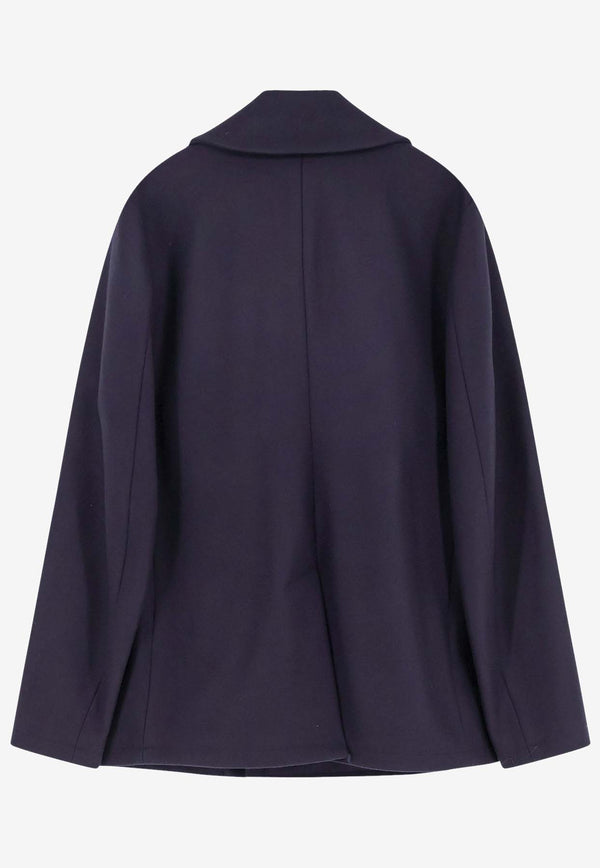 Pence 1979 Time Double-Breasted Wool Coat Blue PM0031269253668_Blue_35065789