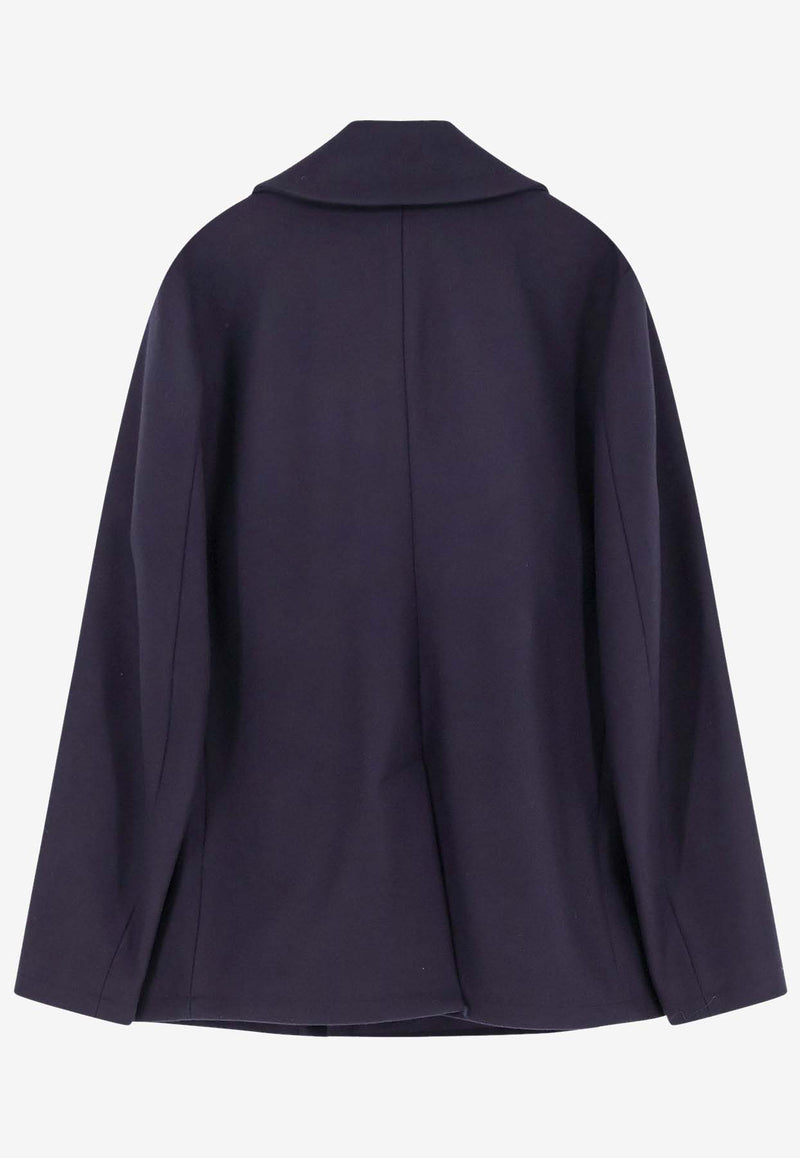 Pence 1979 Time Double-Breasted Wool Coat Blue PM0031269253668_Blue_35065789