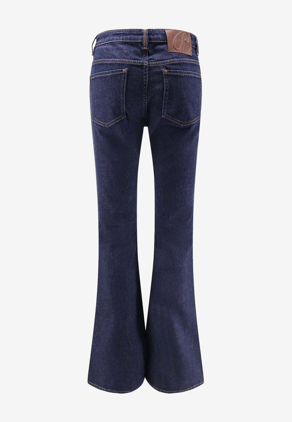 Pence 1979 Washed Boot-Cut Jeans Blue PW0030379281682_Darkdenimblue_35065946
