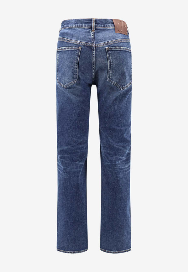 Pence 1979 Washed Straight-Leg Jeans Blue PM0030349272679_Mediumdenimblue_35065900