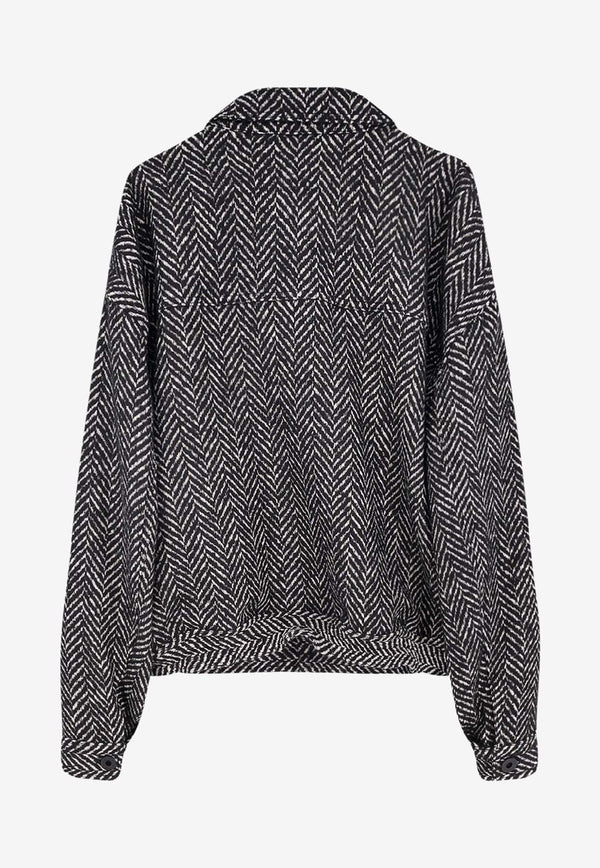 Pence 1979 Luis Herringbone Jacket Gray PU0030249254996_Blackwhite_35065887