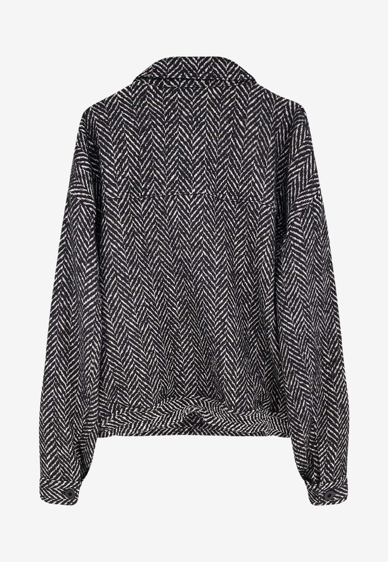 Pence 1979 Luis Herringbone Jacket Gray PU0030249254996_Blackwhite_35065887