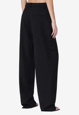 Wool Straight-Leg Pants