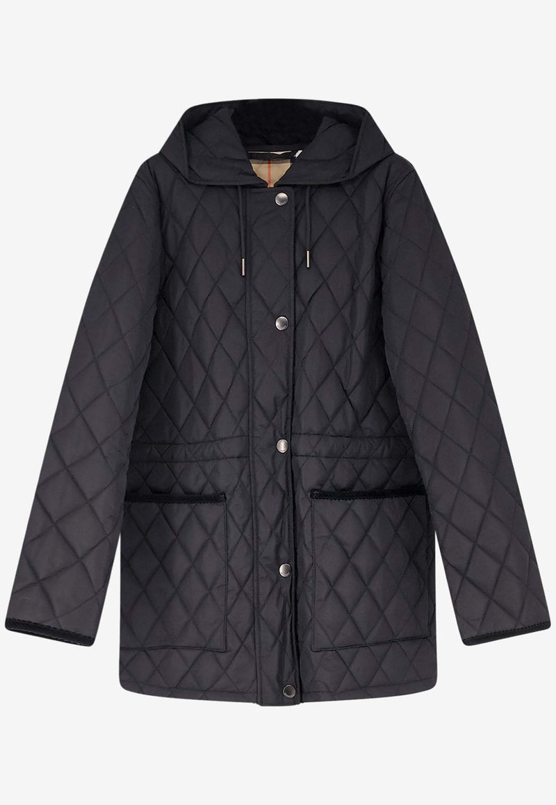 Burberry Bromley Quilted Jacket Black 8110531C1900_BLACK/SAND IP CHECK_29839721