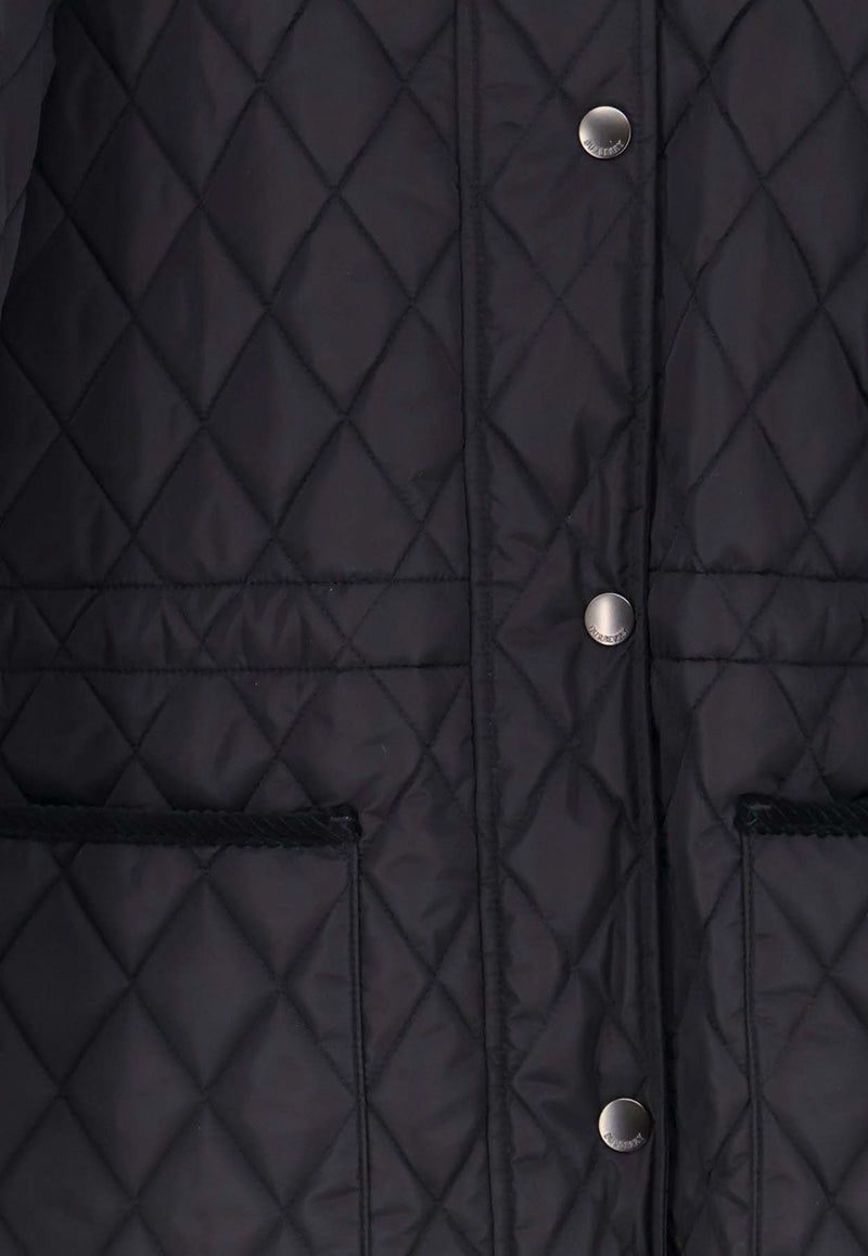Burberry Bromley Quilted Jacket Black 8110531C1900_BLACK/SAND IP CHECK_29839721