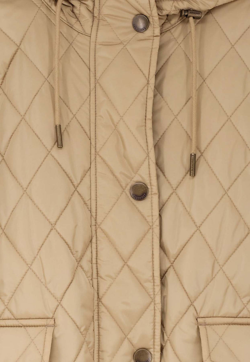 Burberry Stitched Quilted Jacket Beige 8113116B8626_FLAX_29839389