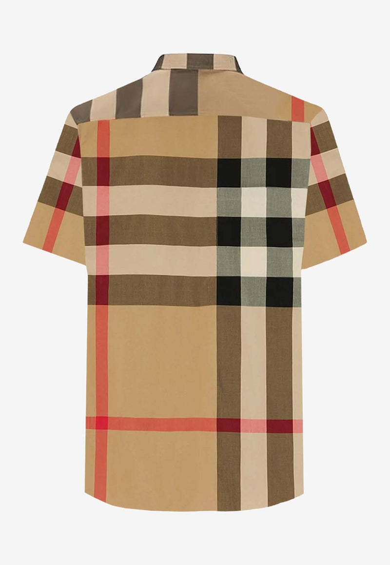 Burberry Vintage Check Short-Sleeved Shirt Beige 8079591A7028_Beige_29838836