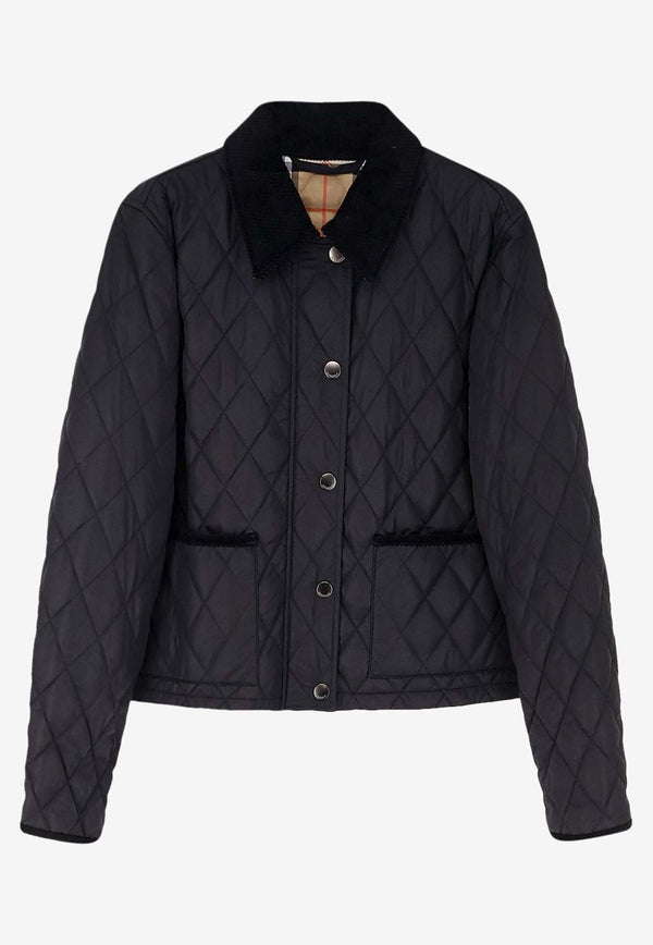 Burberry Witney Quilted Jacket Black 8107465C1900_BLACK/SAND IP CHECK_29840328
