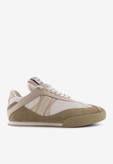 Chloé Kick Leather and Suede Sneakers Beige CH25W07IVD294_Softbeige_38331128