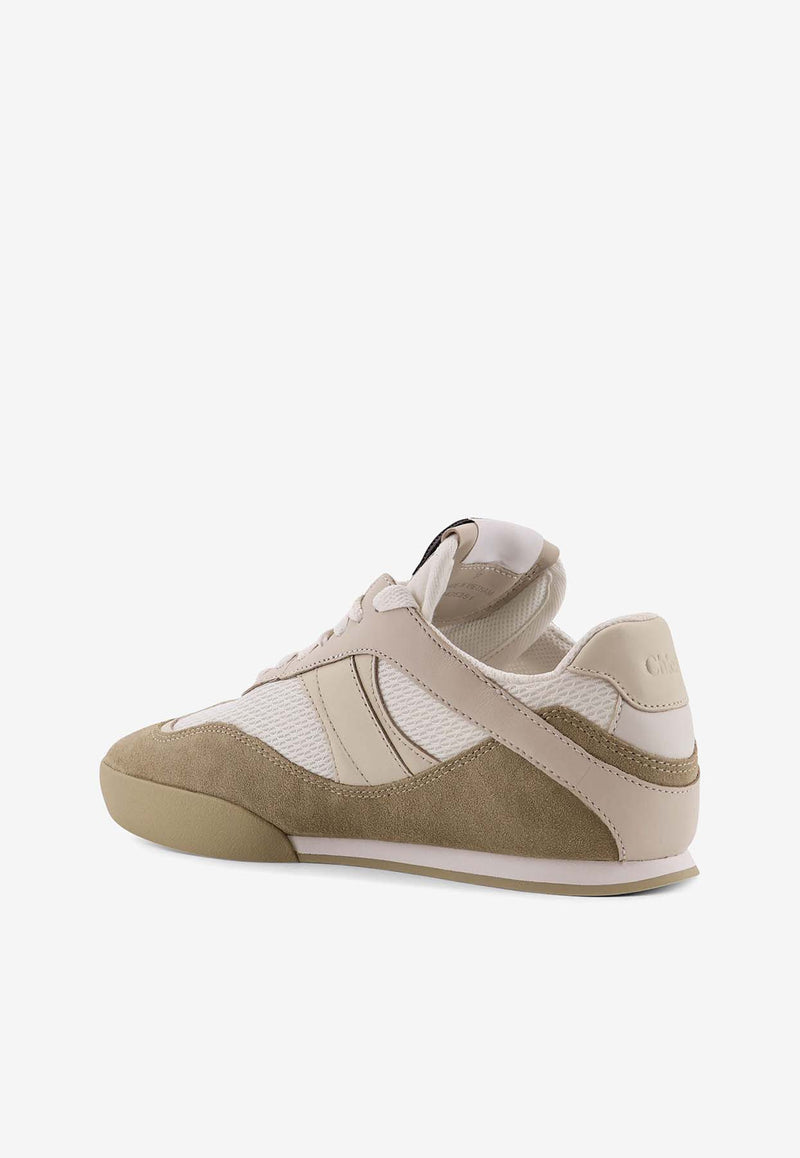 Chloé Kick Leather and Suede Sneakers Beige CH25W07IVD294_Softbeige_38331128