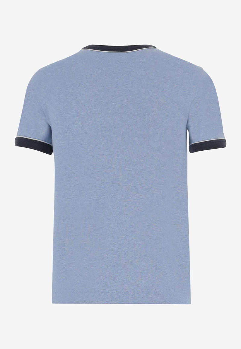 Chloé Logo Print T-shirt Blue CH25WJH03198433_Ceylanblue_38330990