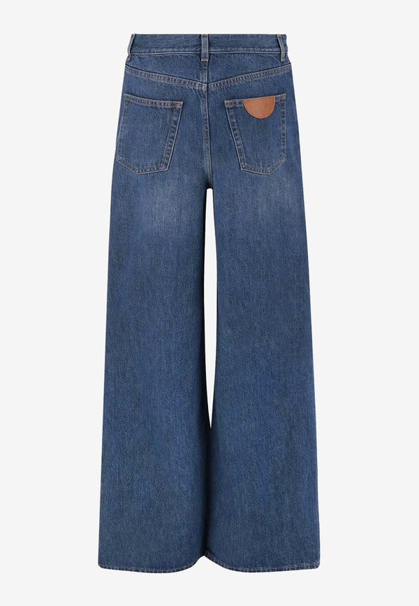 Chloé Essential Wide-Leg Jeans Blue CHC24ADP02150402_Blue_38331806