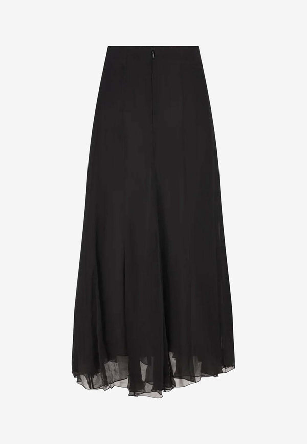 Chloé Muslin Silk Maxi Skirt Black CH25WJU20001001_Black_38331651