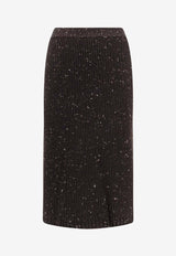 Bottega Veneta Knee-Length Wool Skirt 793108V5LV02113_FONDANT_29770139