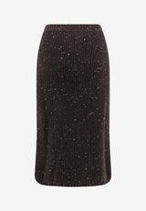 Bottega Veneta Knee-Length Wool Skirt 793108V5LV02113_FONDANT_29770139