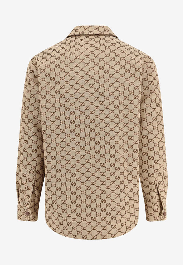 Gucci GG Supreme Canvas Overshirt Camel 794808ZAF4S2580_CAMEL/EBONY_29851669