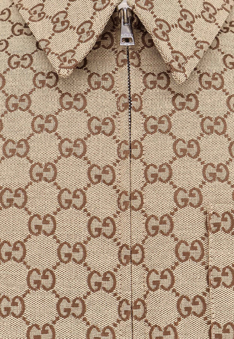 Gucci GG Supreme Canvas Overshirt Camel 794808ZAF4S2580_CAMEL/EBONY_29851669