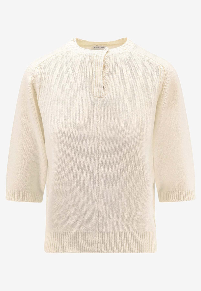 Bottega Veneta Wool Sweater 831474V5NE09071_CHALK_34722797
