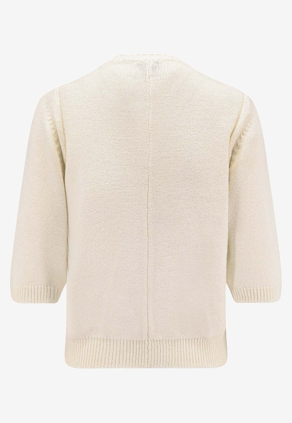 Bottega Veneta Wool Sweater 831474V5NE09071_CHALK_34722797