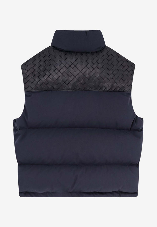 Bottega Veneta Intrecciato-Inserted Padded Vest 837050V5O604246_Blue_29770199
