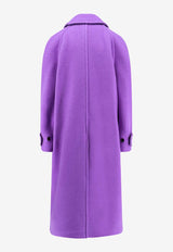 Gucci Cashmere-Blend Long Compact Coat Purple 840075Z8B4W5007_NEW MAGIC PURPLE_29850058