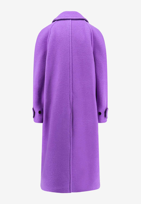 Gucci Cashmere-Blend Long Compact Coat Purple 840075Z8B4W5007_NEW MAGIC PURPLE_29850058