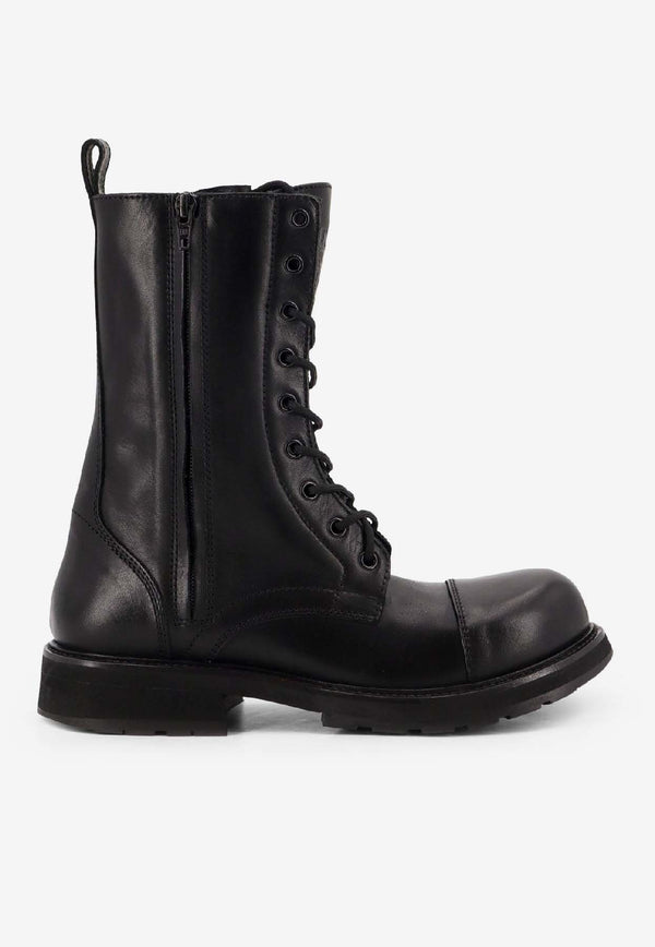 Balenciaga Truck Lace-Up Leather Boots Black 844925WCDA01000_Black_30005006