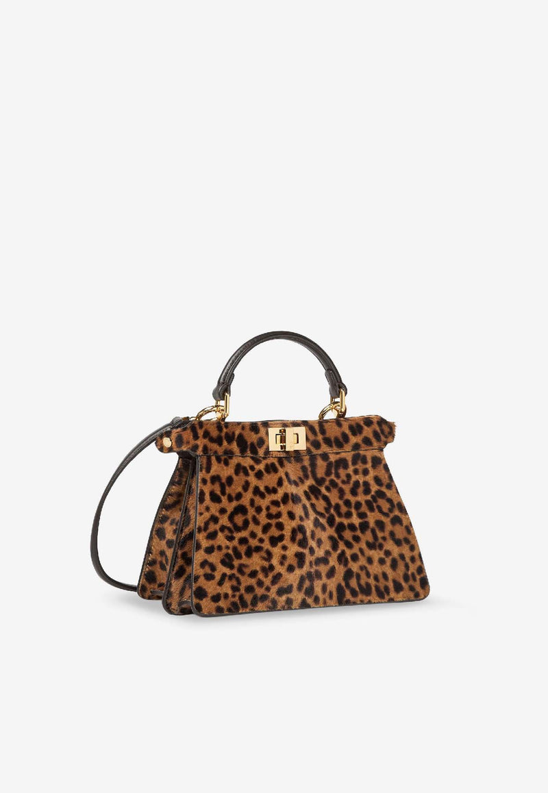 Fendi Petite Peekaboo ISeeU Leopard Print Top Handle Bag Brown 8BN335AYD4F0A6E_TABACCO+MORO+O.SOFT_31718299