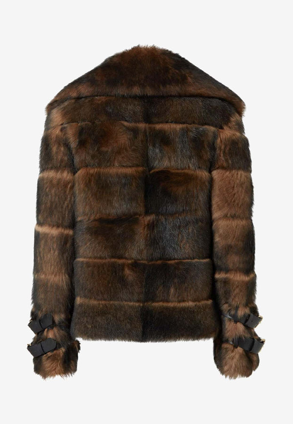 Fendi Shearling and Nappa Leather Jacket Brown FM5426AYLHF0QD9_Ochre_29854134