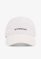 Givenchy Logo Embroidered Baseball Cap White BPZ022P0JV_100_White_38913110