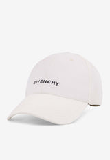 Givenchy Logo Embroidered Baseball Cap White BPZ022P0JV_100_White_38913110