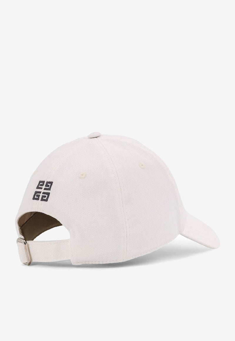 Givenchy Logo Embroidered Baseball Cap White BPZ022P0JV_100_White_38913110