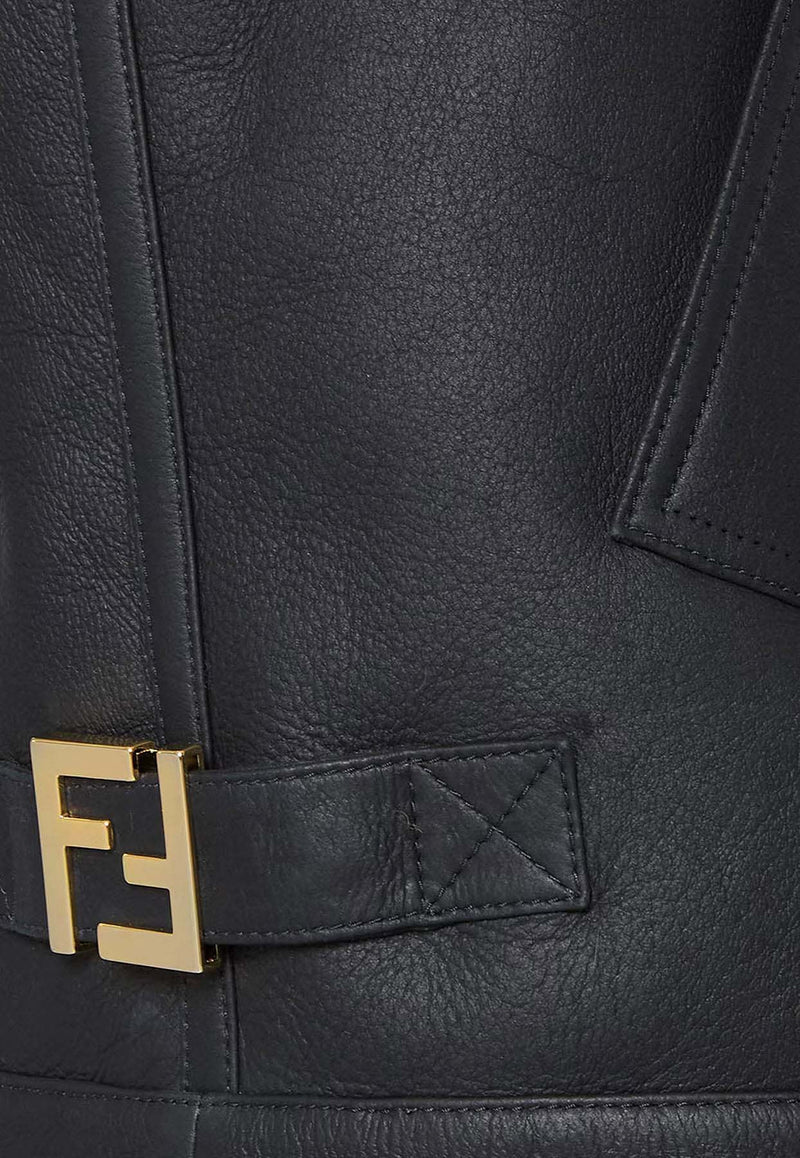 Fendi Zip-Up Fur Vest Black FM5434AHBDF0GME_Black_29854276