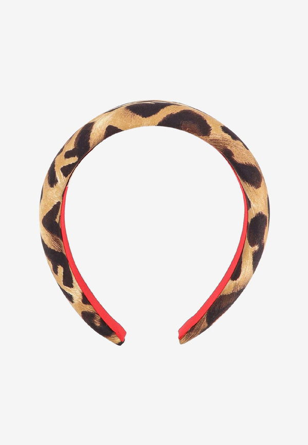 Fendi Leopard Print Headband Brown FXQ711AVP6F0QF0_Brown_31184194