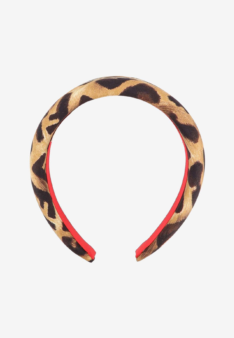 Fendi Leopard Print Headband Brown FXQ711AVP6F0QF0_Brown_31184194