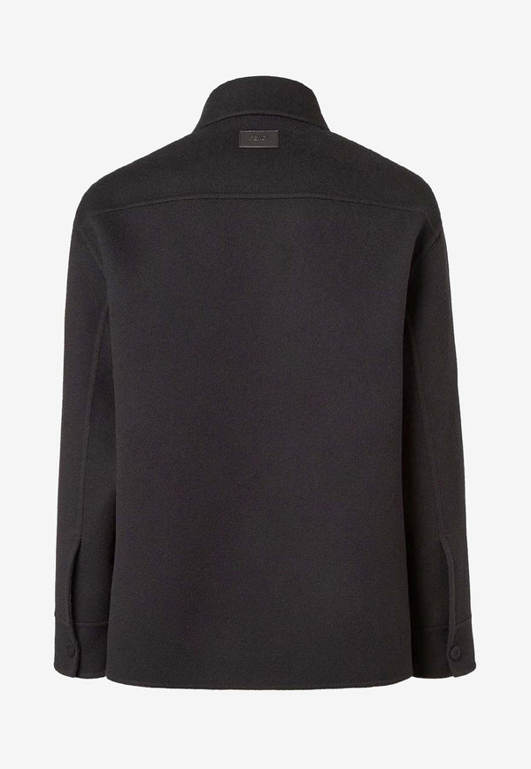 Fendi Monogram Buttoned Overshirt Black FW1500AVIXF1FL8_BLACK/GREY_29853141