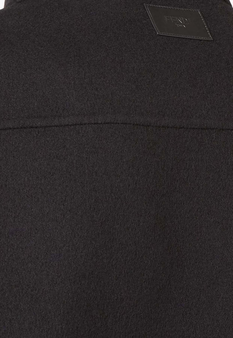 Fendi Monogram Buttoned Overshirt Black FW1500AVIXF1FL8_BLACK/GREY_29853141