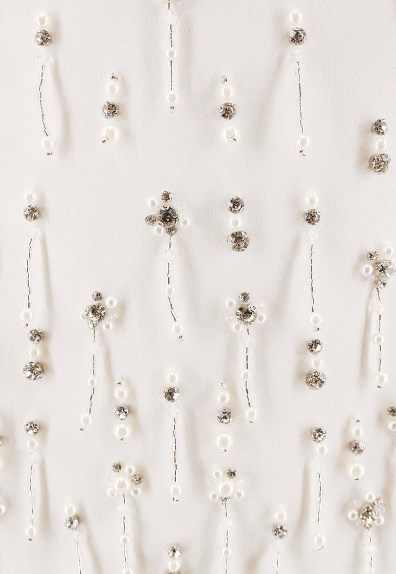 PINKO Sequin Embellished Mini Skirt White 105496A2PNZ04_White_29847629