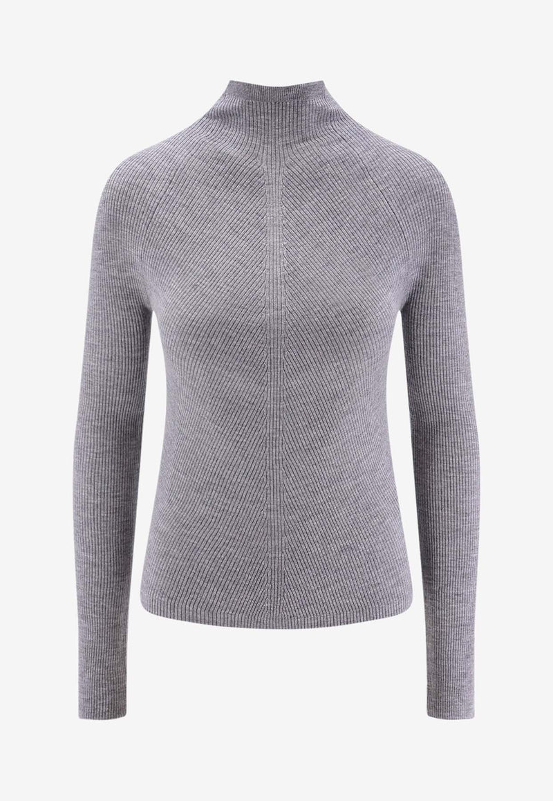 Hugo Boss Foliora Wool Sweater Gray 50549166058_Light pastel grey_30893664